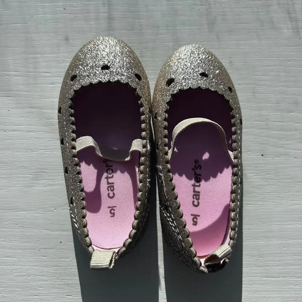 Carter-s Toddler Gold Ballet-dress shoes sz 6 dress shoes‎